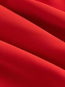 SHEIN MOD Dress Ukuran Plus - Merah - View 4