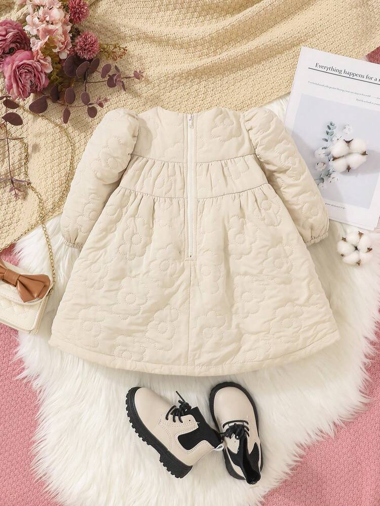 Baby Girls Solid Smock Dress