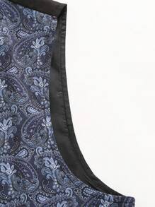 Manfinity Mode Men Plus 1pc Paisley Print Waistcoat - Multicolor - View 5