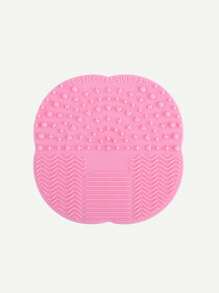 Makeup Brush Cleaning Silica Pad - Pink - View 1
