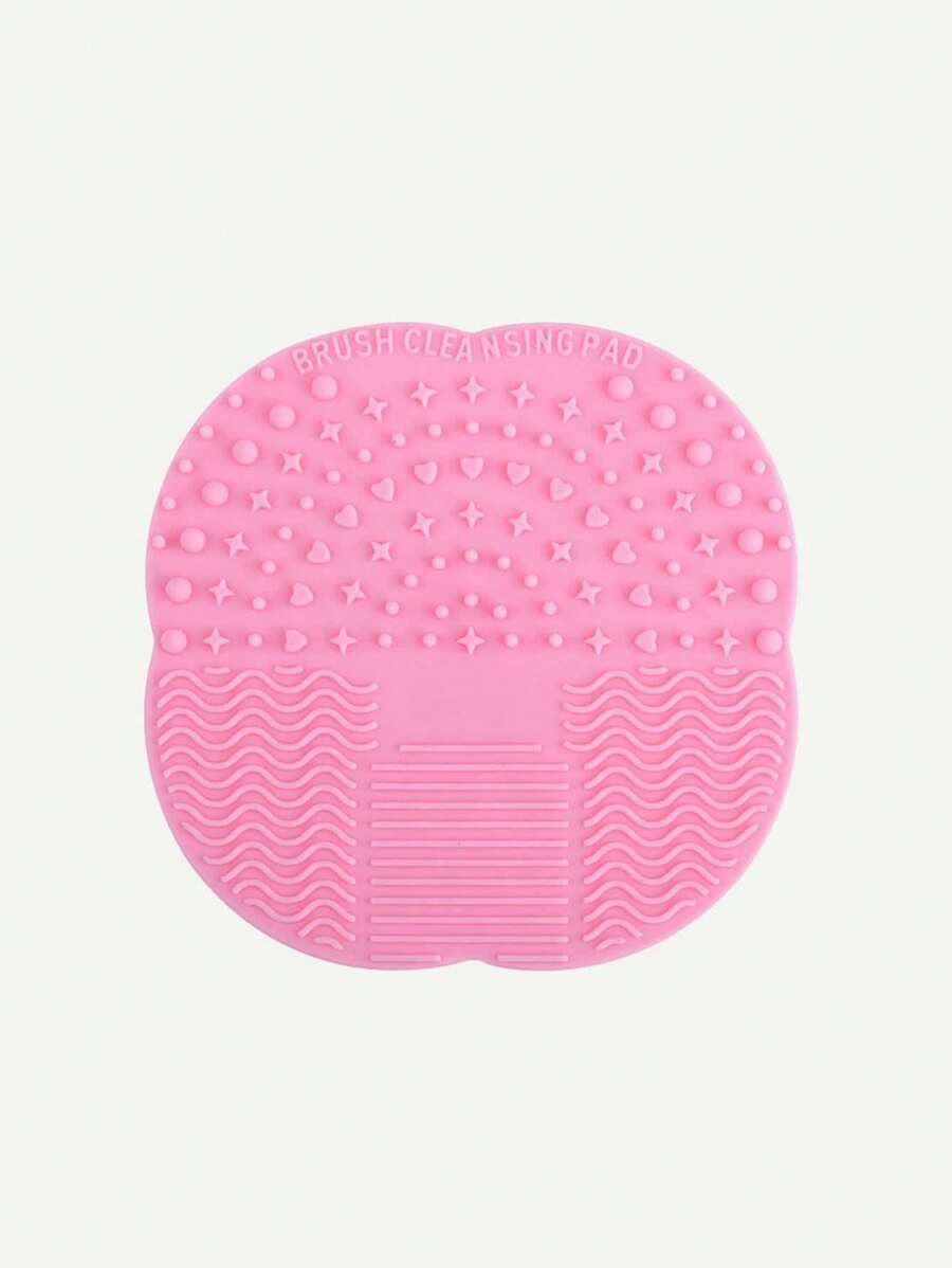 Makeup Brush Cleaning Silica Pad - Pink - View 1
