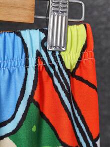 男大童字母和恐龍印花連帽衫和運動褲 - 白色 - 查看 6