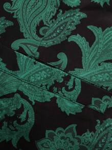 Manfinity Mode Men Plus 1pc Paisley Print Waistcoat Without Shirt