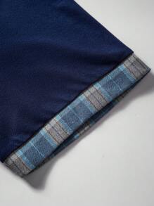 Manfinity Homme Men Horse Print Contrast Trim Polo Shirt - Blue - View 3