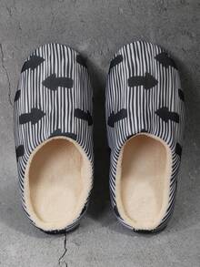 Men's Cool Arrow Printed Slippers, Lightweight & Elastic, Dirt Resistant, Suitable For Indoor/bedroom Use - Multicolor - View 2