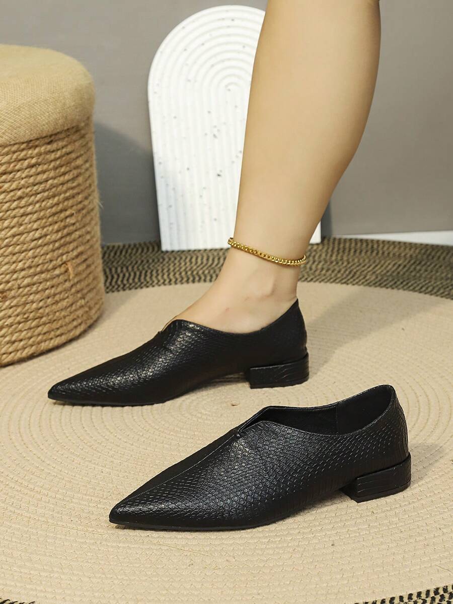 Black Flat Shoes For Women - Black - View 1