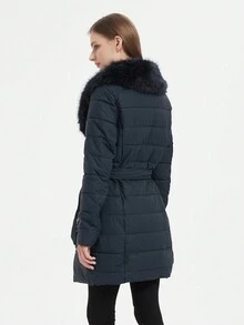 Risissida 女士秋冬外套、羽绒服、冬装、女士冬季服装 - 藍色 - 查看 4