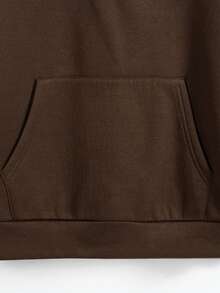 Manfinity RebelGame 1pc Letter Graphic Hoodie & 1pc Sweatpants - Brown - View 3