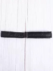 SHEIN 女大童翻蓋口袋腰帶絎縫外套無毛衣