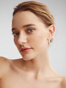 MOTF PREMIUM BÔNG TAI LƯỠI LƯỠI LƯỠI LƯỠI LƯỠI LƯỠI MẠ VÀNG 18K - Bạc - Xem 4