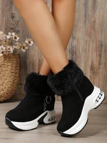 Women's Fashionable Outdoor Sports Style Autumn Winter Warm Boots,Wear With Cardigan