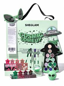 SHEGLAM Cosmic Come Up Collection Set Alien Gothic Makeup Set Technical Space Makeup Kit Brand Beauty Makeup Face Paint Cosmetic For Women Girls Perfect For Winter Spring Ideal For Y2K Fancy Fashion Suitable For Birthday Valentine'S Day Gift Rave Party Ready Best Color - Multicolor - View 13