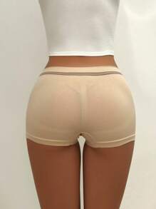 Women 5pcs Letter Graphic Boxer Brief - Multicolor - View 2