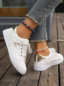 女性休閒競技鞋 - 白色 - 查看 2