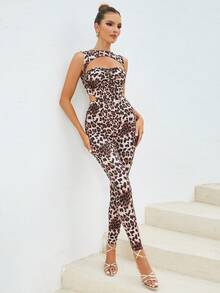 Đơn vị Nữ Cắt ra In hoa Báo - Nhiều màu - Xem 4