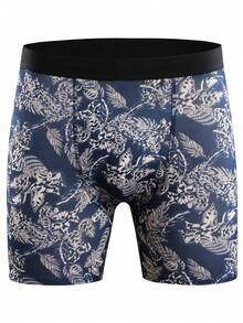 Men 4pcs Allover Print Boxer Brief - Multicolor - View 4