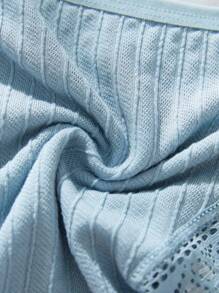 Women's Lace Trim Triangle Panties 5pcs/set