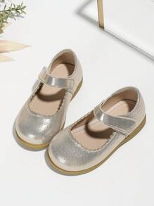 女孩秋天和冬天日常簡約風和多用途平底鞋&瑪麗珍公主鞋適用於舒服的穿戴校園