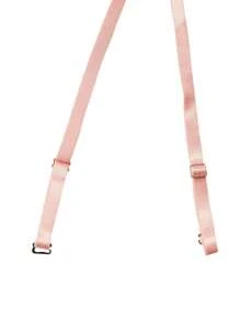 5pack Heart Pattern Mesh Bow Underwire Garter Lingerie Set - Pink - View 9