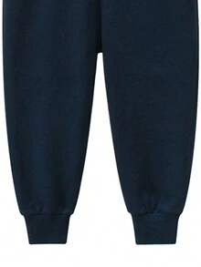 新品上市纯色男童运动裤，男童休闲长裤 - 藍色 - 查看 2