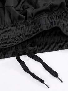 Manfinity Sport Corelite Men Contrast Tape Sports Shorts - Black - View 6