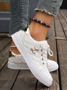 女性休閒競技鞋 - 白色 - 查看 5