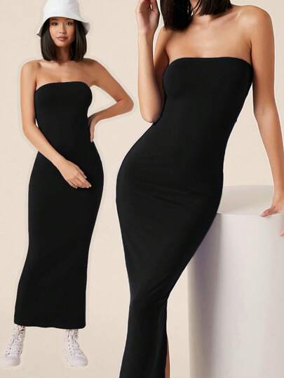 فستان بنمط بودي كون فضفاض وقطعة واحدة لمناسبات العشاء والسهرات