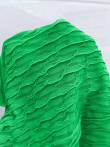 SHEIN Slayr Tie Backless Halter Bodycon Dress - Dark Green - View 8