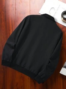 Manfinity Homme Lỏng lẻo phù hợp Nam Dây kéo Áo khoác ( Không có Áo thun ) - màu đen - Xem 2