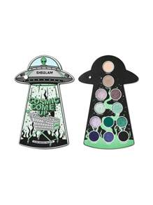 SHEGLAM Paleta De Sombras De Ojos Alien Mood De 12 Colores, Mate, Brillante, Con Pigmentos Uniformes, Sombras De Ojos Suaves Y Combinables, Sombras De Ojos Para Navidad Y Brillos Marca Belleza Maquillaje Maquullaje CosméTica Para Mujeres NiñAs Perfecto Para Invierno Primavera Verano Ideal Para Y2K Elegante Moda Adecuado Para CumpleañOs DíA De La Madre Regalo Fiesta Listo Mejor Color - Multicolor - Ver 10