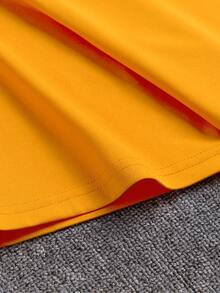 Manfinity Homme Men Plus Slogan Graphic Tee - Orange - View 4