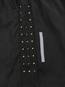 Manfinity Sport Corelite Men Contrast Tape Sports Shorts - Black - View 5