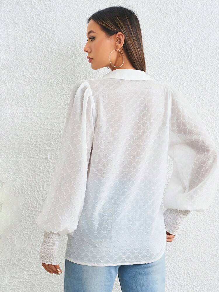 Solid Button Front Shirt