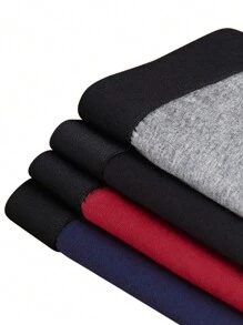 件/套男士內衣平角內褲，附彈性腰帶，吸濕排汗，透氣，柔軟舒適 - 彩色 - 查看 4