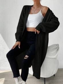 Calvaya 女士開襟衫 - 黑色 - 查看 7