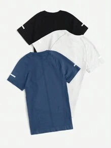 Easithlete 3 bucăți absorb transpirația respirabil Crop sport tee antrenament maiou sală femei tricouri