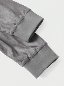 Manfinity VCAY Men Letter Graphic Sweatshirt - Grey - View 4