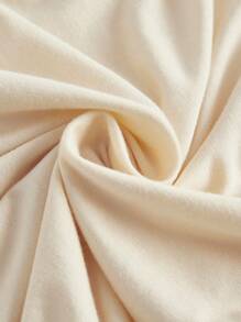 SHEIN ICON 蕾絲拼接褶邊吊帶上衣 - 杏色 - 查看 3