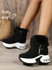 Women's Fashionable Outdoor Sports Style Autumn Winter Warm Boots,Wear With Cardigan