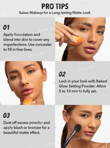 SHEGLAM Baked Glow Setting Powder-Deep Brown Oil Control Loose Setting Powder Translucent Pore-Less Flawless Smooths Fine Lines Glowy Powder Christmas Winter Powder Graduation Birthday Holiday Summer Fall Autumn Y2K Fancy Fashion Women Makeup Cosmetic Party Beach Travel Camping Outdoors School Campus Trip Festivals Decor Gift Present Rose Girl Cosplay Best Color Charm Vibe