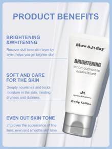 SlowSunday Brightening Body Lotion, With Niacinamide, Improve Dullness, Brightening, Smooth The Skin, Even Skin Tone, For The Underarms, Knees, Elbows & Bikini Line, K Beauty, Cozy Fall & Winter Styles, Suitable For Autumn Winter, Y2K, For Halloweens, Party & Gifts, Thanksgiving & New Year, Thank You Gift, For Christmas,  Christmas Gifts