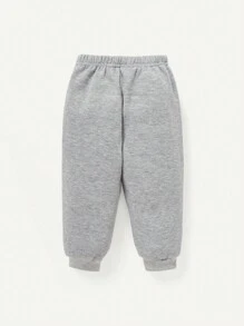 Cozy Pixies Đứa bé trai Đồ họa Hoạt hình Quần thể thao - Xám - Xem 2