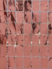 1入組派對背景金屬箔流蘇金屬絲窗簾成人兒童生日派對婚禮裝飾嬰兒淋浴用品 - 玫瑰金 - 查看 5