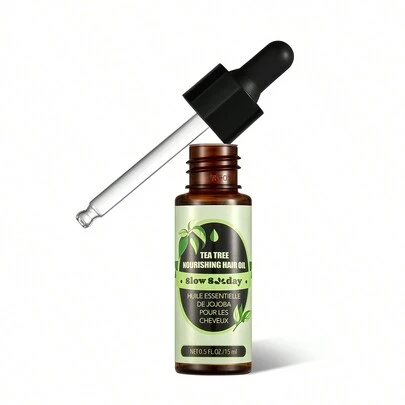 Slow Sunday Tea Tree Nourishing Hair Oil, Tea Tree, Strengthen Hair, Intensive Scalp Care, Suitable For All Hair Types, Good Choice For Wedding, Vacation, Beach, Travel Essentials, Suitable For Summer Hair Care