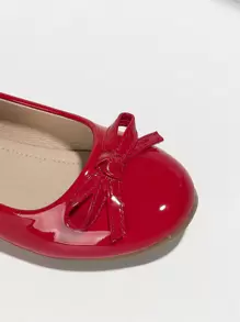 Mùa Thu Và Mùa Đông Cô gái Đúng mốt Phong cách công chúa Giày phẳng Với Bowknot , Đối với Trường học Và Hiệu suất - Đỏ - Xem 4