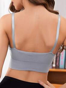 SHEIN Conjunto de 3 sostenes de lactancia inalámbricos para maternidad de color liso para madre