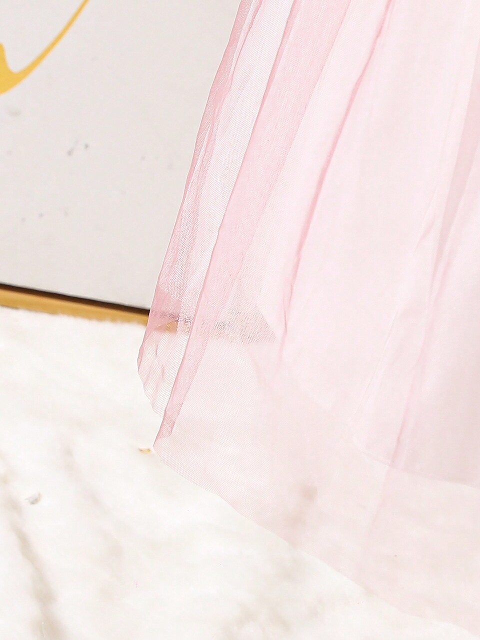 Young Girl' Elegant Velvet & Tulle Party Dress, Autumn/Winter
