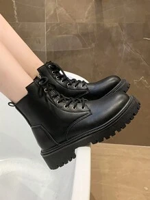 Women's Fashion Boots - Beige - View 1