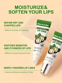 Slow Sunday Moisturizing Lip Balm, Soothing And Moisturizing, Daily Lip Care, Lip Sleeping Mask, Fruit Favor, Good Choice For Wedding, Vacation, Beach, Travel Essentials, Suitable For Summer Lip Care - Clear - View 2