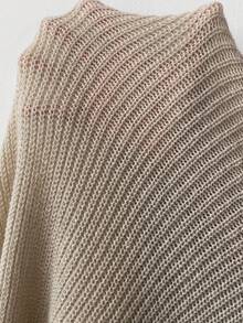 Flirla Plus Dual Pocket Drop Shoulder Duster Cardigan - Apricot - View 8